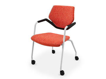 NOOK - Reception chair with castors by König Neurath - view 2